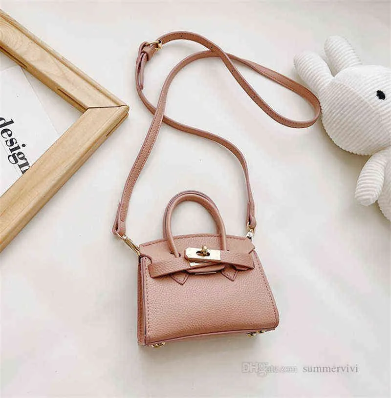 Luxury kids handbags designer girls PU leather crossbody bag lady style children single shoulder bags fashion child mini purse A8001