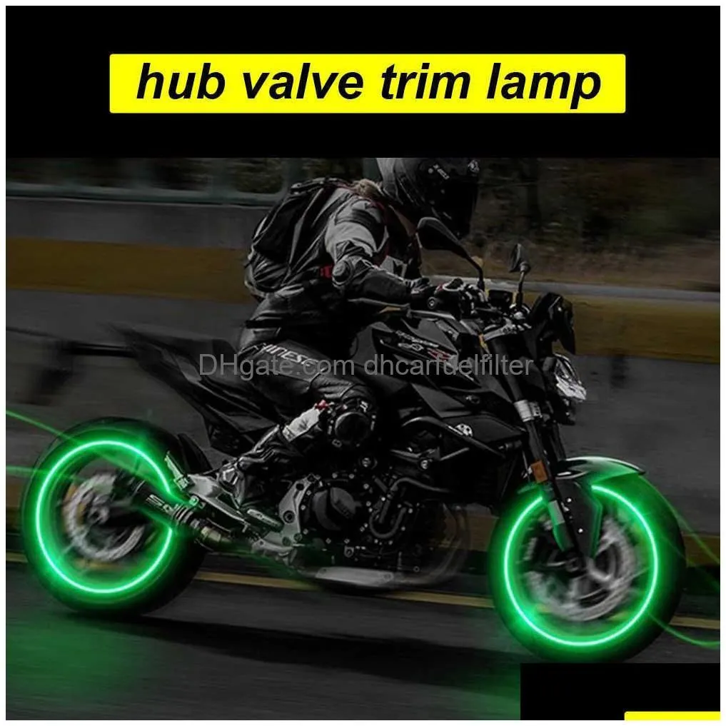  4 pcs wheel lights cap car auto wheel tire tyre air valve stem led light cap cover accessories for bike car motorcycle waterproo