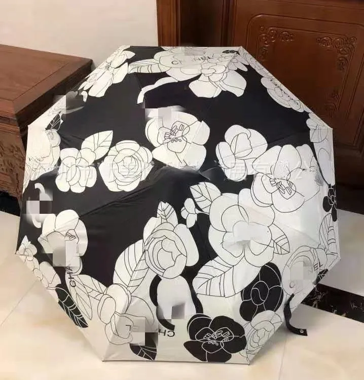 Luxury Umbrellas Beach Folding UV Parasols Windproof Ladies Designer Umbrellas Gift Boxes