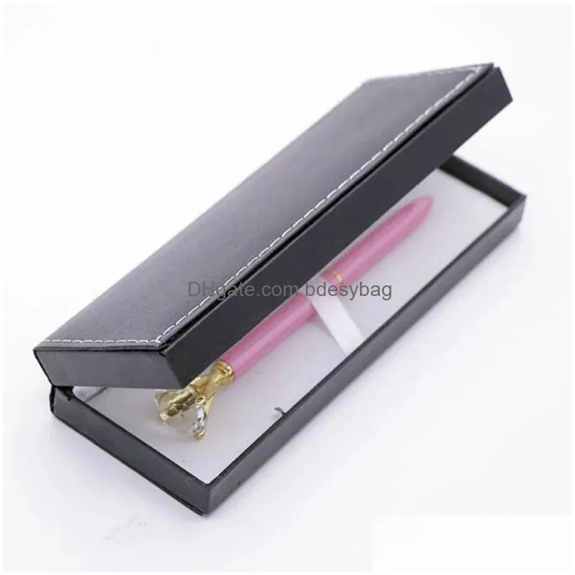 Pencil Cases Wholesale Luxury Cardboard Case Gift Box For Pen Stationery Supplies Black Packaging Drop Delivery Office School Business Dhes2