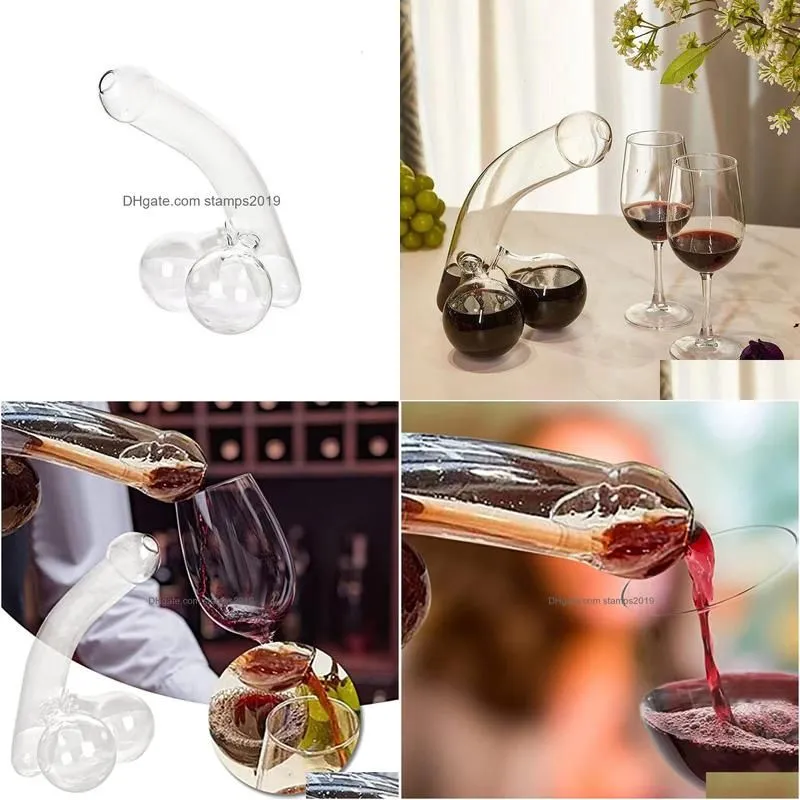 Wine Glasses Unique Whisky Decanter Funny Liquor Creative Glass Container Scotch Tequila Brandy Rum Bourbon Dispenser Bar Accessorie