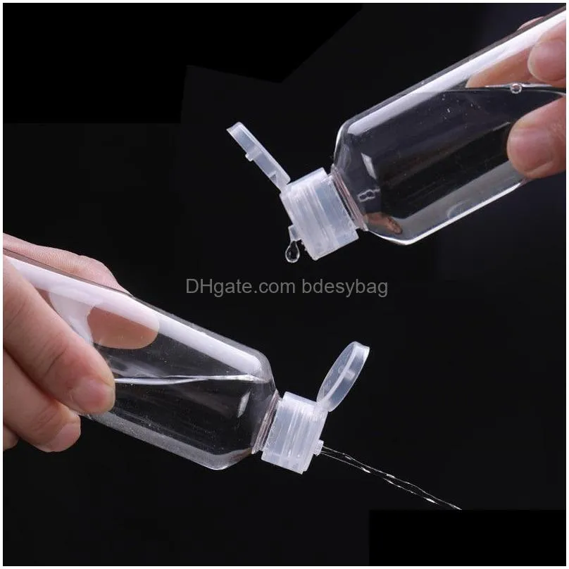 Packing Bottles Wholesale 5Ml 10Ml 20Ml 30Ml 50Ml 60Ml 80Ml 100Ml 120Ml Plastic Bottle Pet Transparent Empty Refillable Travel Contain Dhfiu