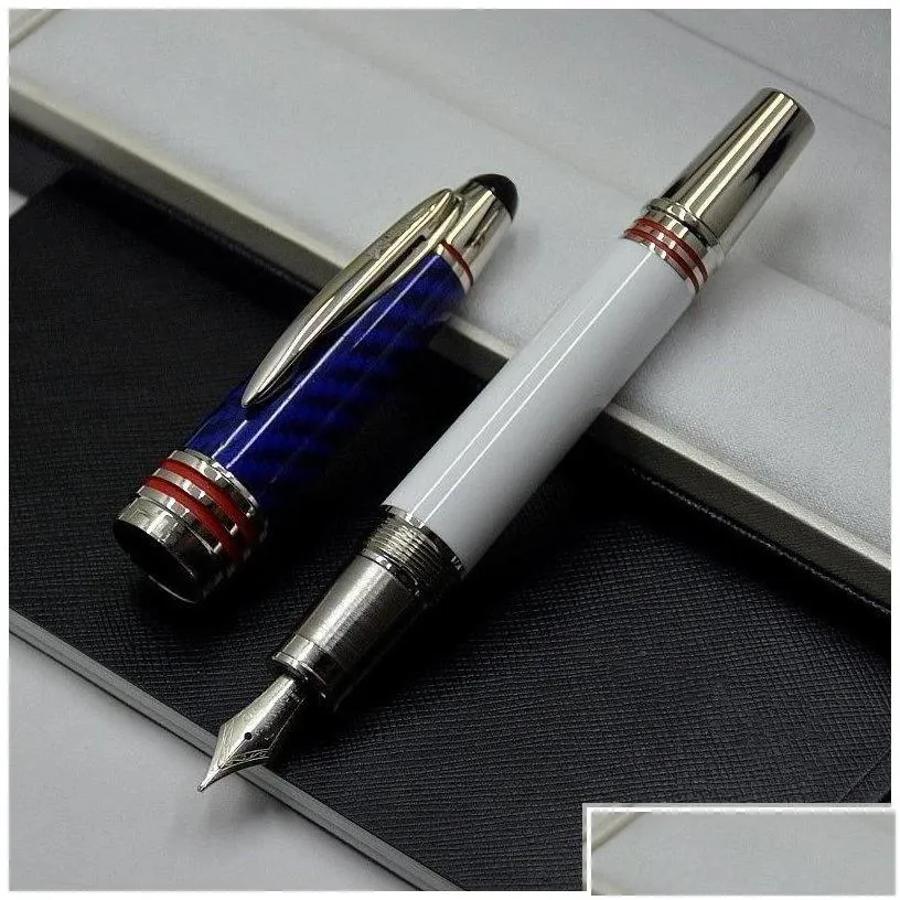 wholesale Ballpoint Pens Wholesale Top Luxury Jfk Pen Limited Edition John F. Kennedy Carbon Fiber Rollerball Fountain Writing Office School S