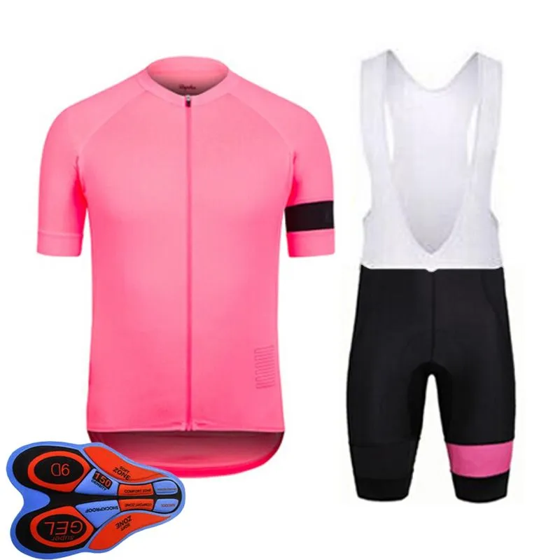 RAPHA Team Summer Mens cycling Jersey Set Short Sleeve Shirts Bib Shorts Suit Racing Bicycle Uniform Outdoor Sports Outfits Ropa Ciclismo