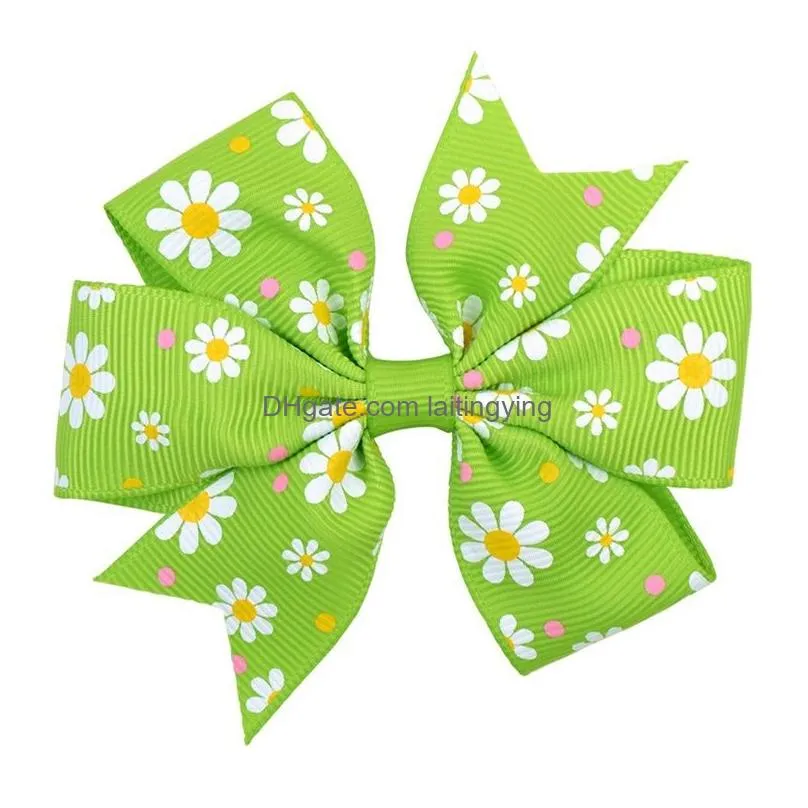 20 colors hair bows 3.2 inch bow flower design girl clippers woman fashion lovely girls hairs clips hair accessory 496 k2