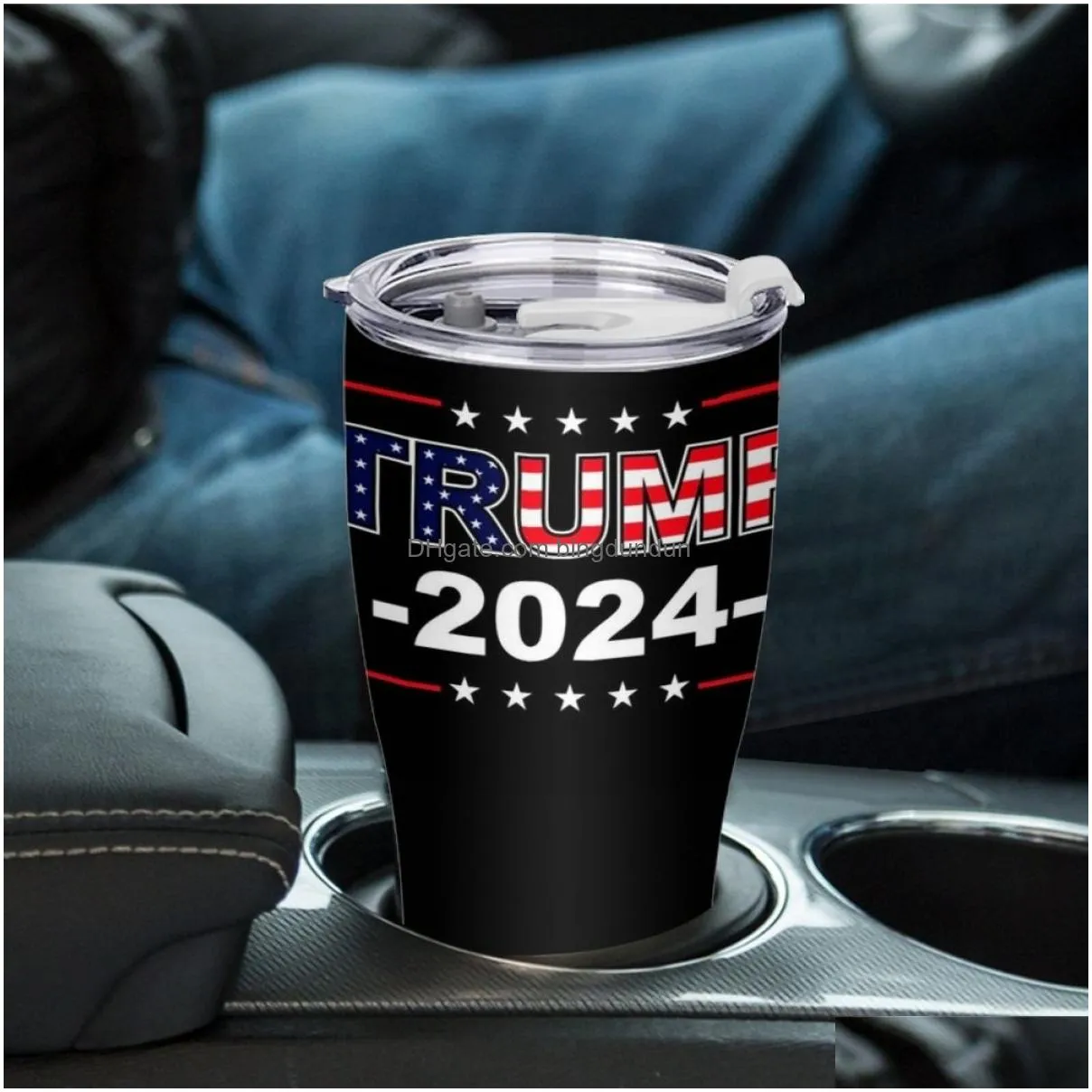 Trump 2024 Tumblers Stainless Steel Cup Custom 900ML Large Capacity Double -layer Water Bottle 30oz
