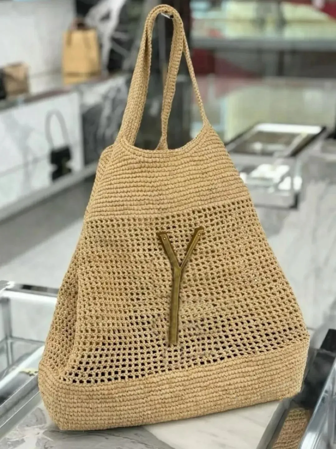 Icare Maxi Tote Bag Designer Bag Women Luxury Handbag Raffias Hand-Embroidered Straw Bag High Quality Beach Bag Large Capacity Totes Shopping Bag Shoulder Bags Purse