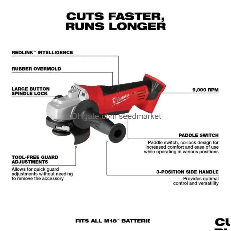 m18 18v li-ion cordless combo tool kit set 2 battery multi-tool blower