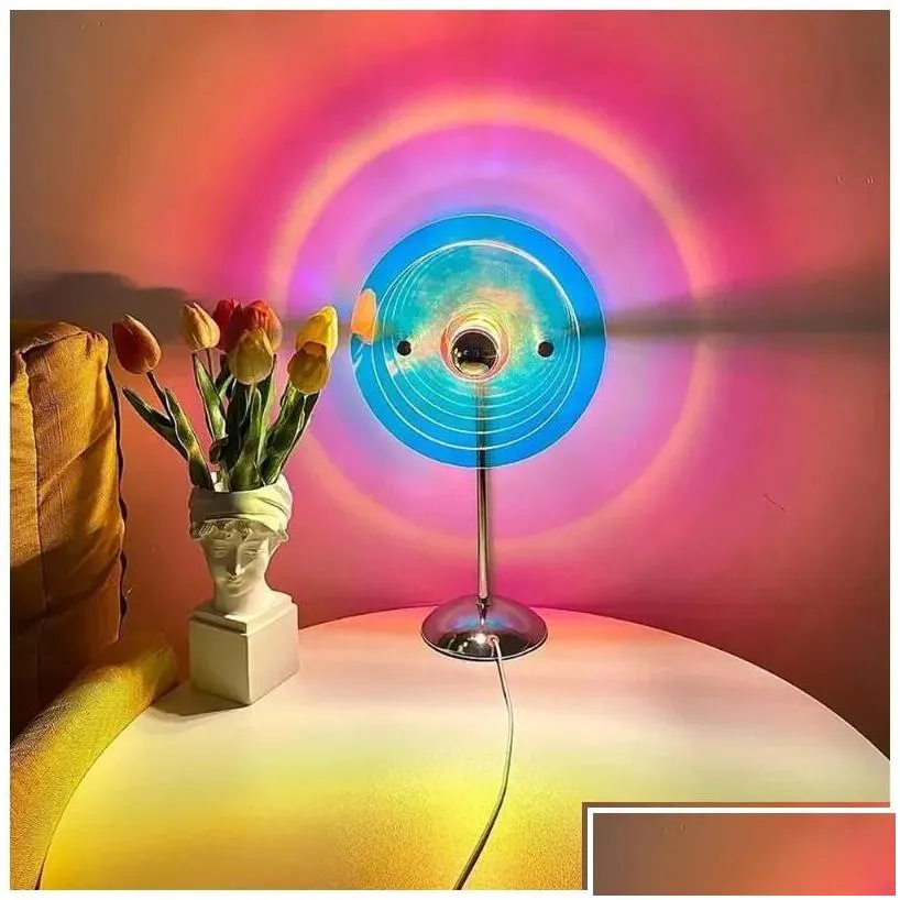 table lamps usb bauhaus lamp diy romantic love light and shadow desk wedding creative projection bedroom mood drop delivery lights l