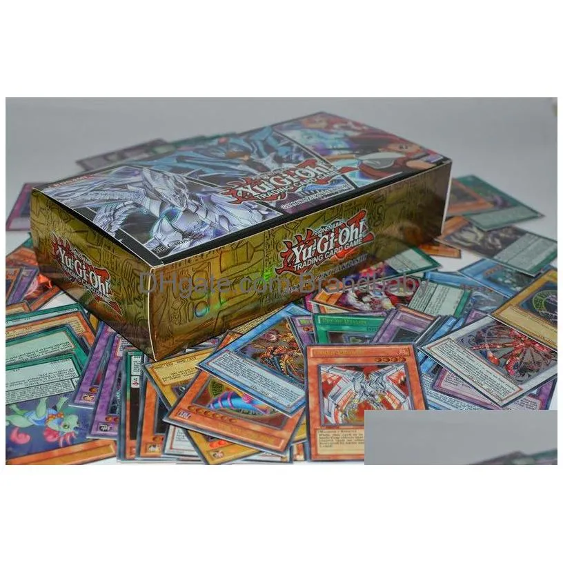 Card Games Yuh 100 Piece Set Box Holographic Yu Gi Oh Game Collection Children Boy Childrens Toys 220921 Drop Delivery Dh21J