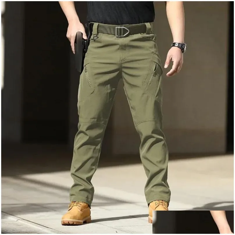 Men`S Pants City Military Tactical Men T Combat Army Casual Hiking Outdoors Trousers Cargo Waterproof 240112 Drop Delivery Apparel Cl Dhqmd