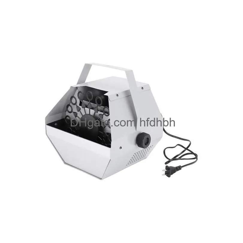 30w ac 110v automatic mini bubble maker machine auto blower for wedding/bar/party/ stage show silver