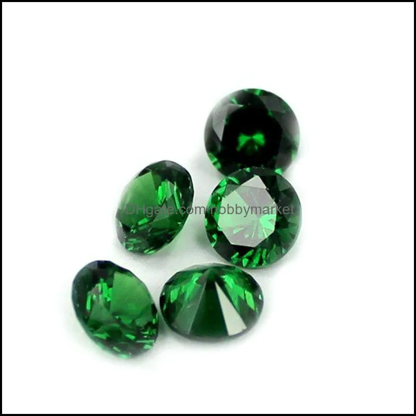 50pcs/lot Super Flash Loose Colorful Zircon Pointed Bottom Rhinestones Artificial Gemstone Jewelry Decoration 10mm