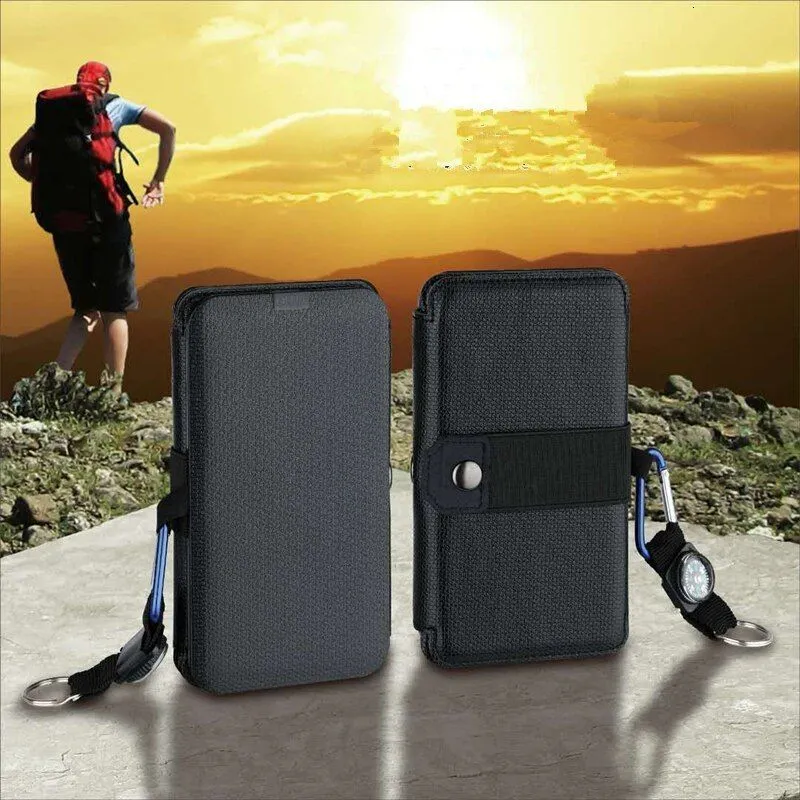 Outdoor Gadgets Multifunctional Portable Solar Charging Panel Foldable 5V 21A USB Output Device Camping Tool High Power 230922