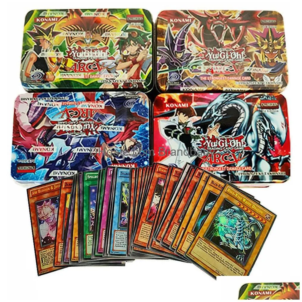 Card Games 40-216Pcs/Set Yuh Rare Flash Cards Yu Gi Oh Game Paper Kids Toys Girl Boy Collection Christmas Gift For Family Drop Delive Dhyjw