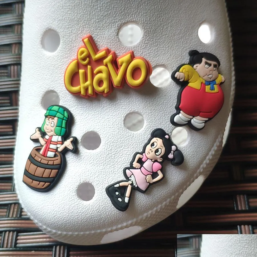 Wholesale New Design Mexican Style El Chavo Del Ocho Croc Charms Shoes Accessories