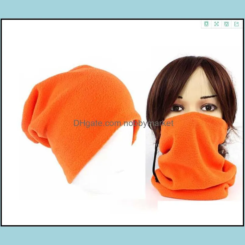 Women Men Tube Bandana Scarf Beanie Hat Hot Thicken Velvet Face Mask Cycling Warm Fleece Neck Gaiter Outdoor Sports Windproof Headwear