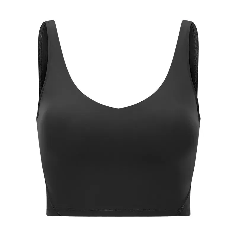 LU-IUIU yoga Bra align tank Womens Sport Bra Classic Popular Fitness Butter Soft Tank Gym Crop Yoga Vest Beauty Back Shockproof With Removable Chest Pad