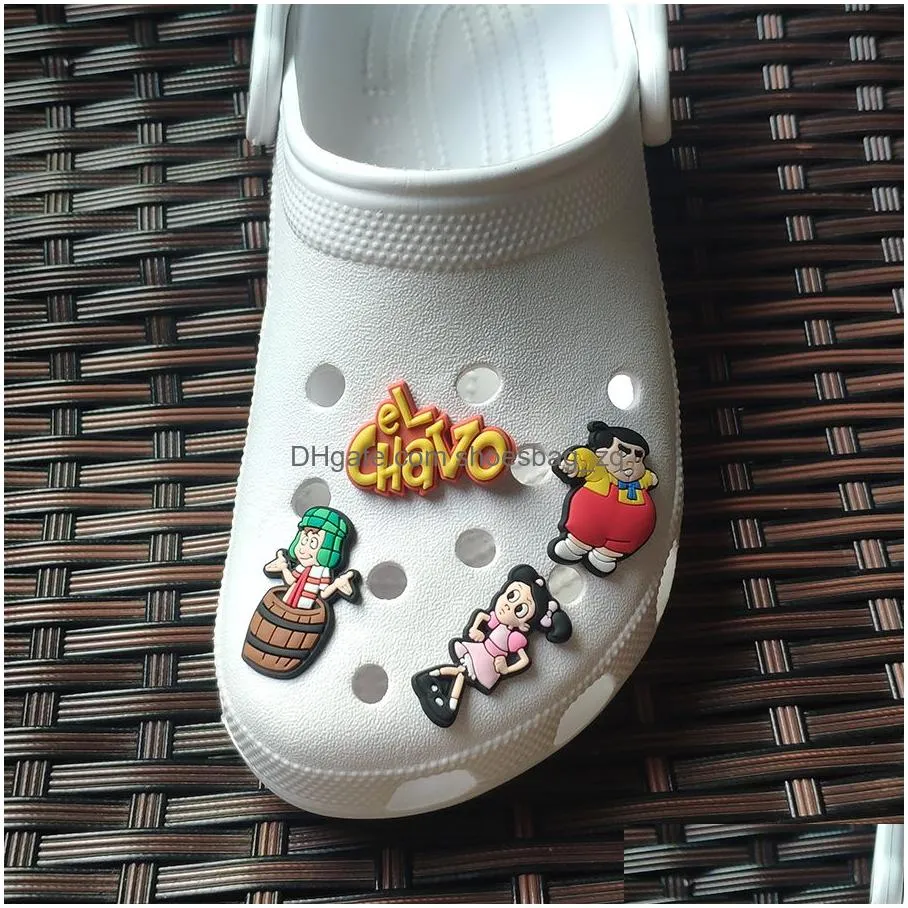 Wholesale New Design Mexican Style El Chavo Del Ocho Croc Charms Shoes Accessories