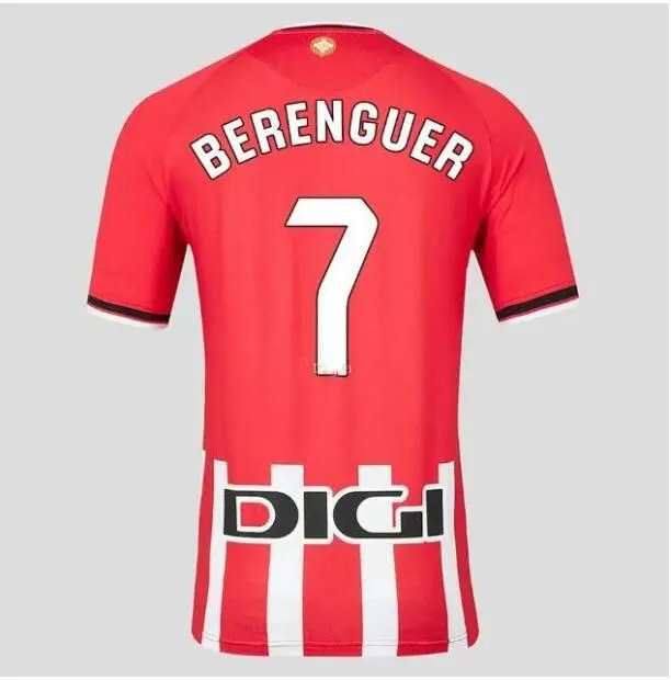 23 24 Club Bilbao Home Soccer Jerseys BERENGUER 2023 2024 MUNIAIN Athletic WILLIAMS RAUL GARCIA VILLALIBRE camiseta Sancet GK UNAI SIMON men kids kit Football