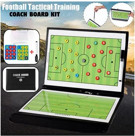 Balls 54cm Foldable Magnetic Tactic Board Soccer Coaching Coachs Tactical Board Football Game Football Training Tactics Clipboard