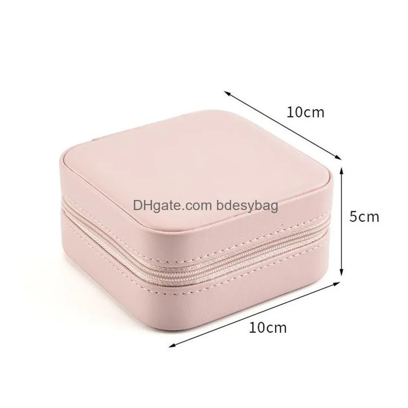 Jewelry Boxes Travel Box Organizer Display Storage Case For Necklace Earrings Rings Small Holder Gift Drop Delivery Packing Dhgarden Dhntd