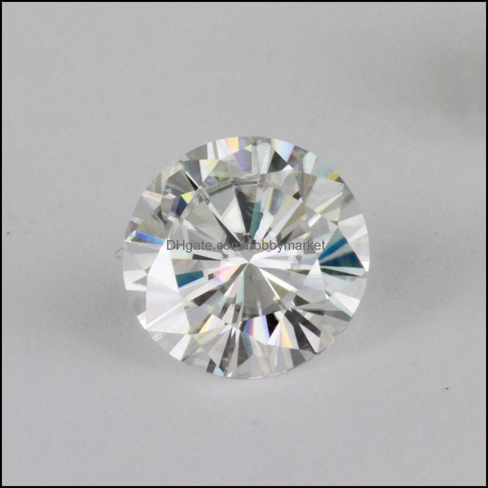 Offer The Certificate Test Positive IJ Color Round Brilliant Cut 1ct 6.5mm VVS Clarity Lab Grown Moissanite Diamond For Earring