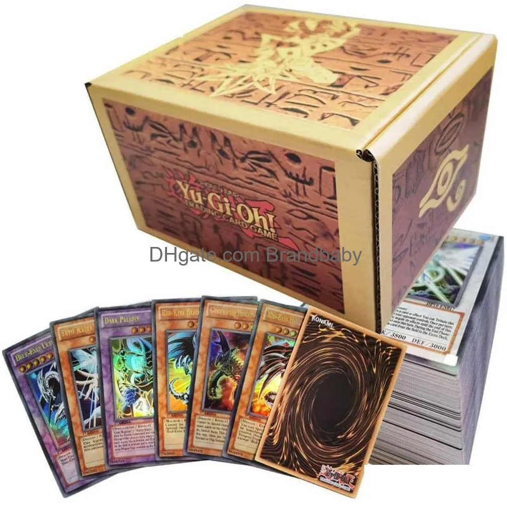 Card Games 40-216Pcs/Set Yuh Rare Flash Cards Yu Gi Oh Game Paper Kids Toys Girl Boy Collection Christmas Gift For Family Drop Delive Dhyjw