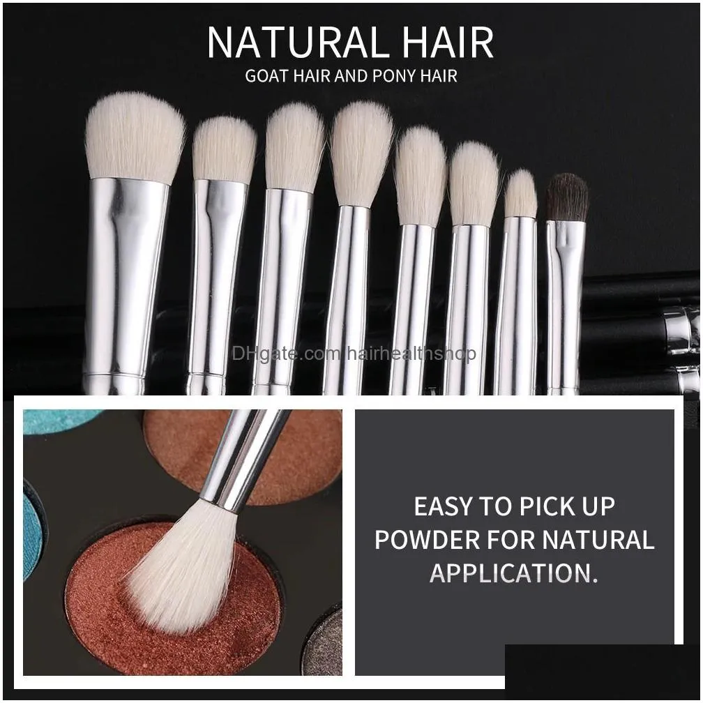 BEILI Professional 22-25pcs Makeup Brushes Set Natural Goat hair Powder Foundation Eyeshadow Make Up Tool pinceaux de maquillage