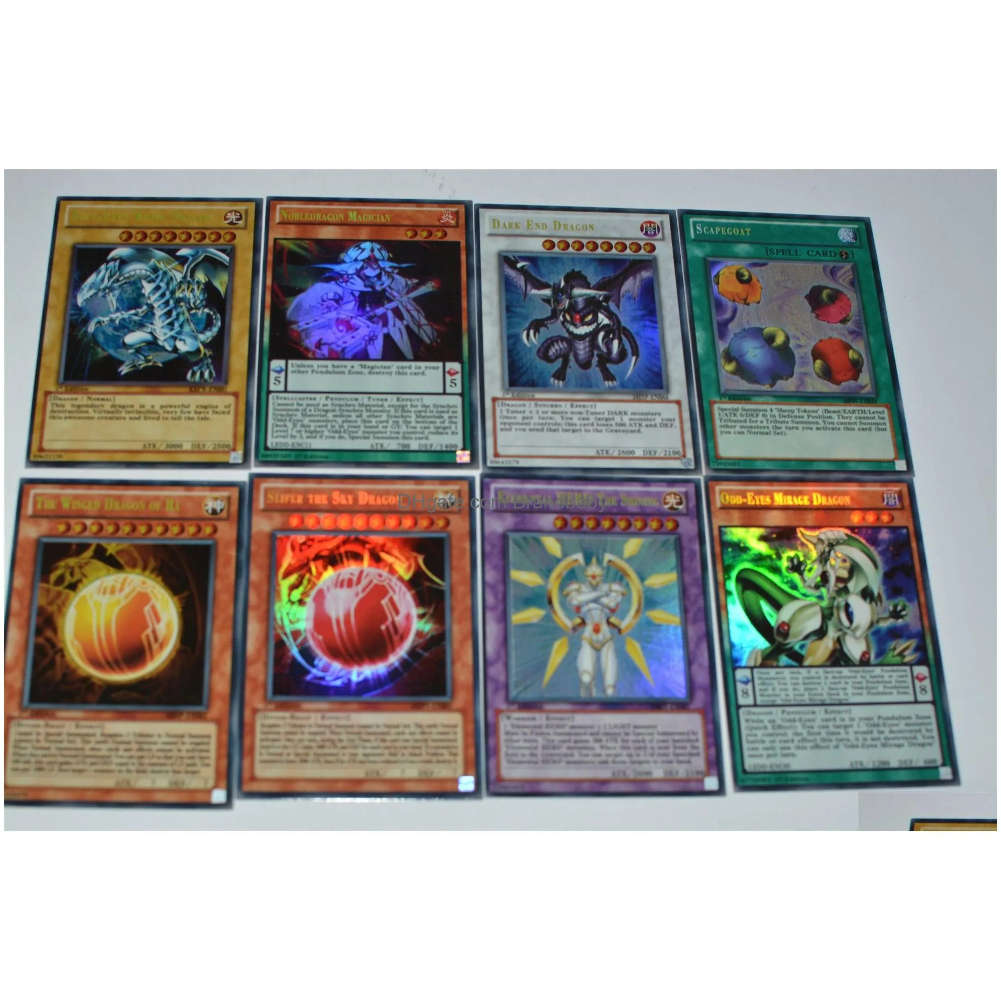 Card Games Yuh 100 Piece Set Box Holographic Yu Gi Oh Game Collection Children Boy Childrens Toys 221104 Drop Delivery Dhjcs