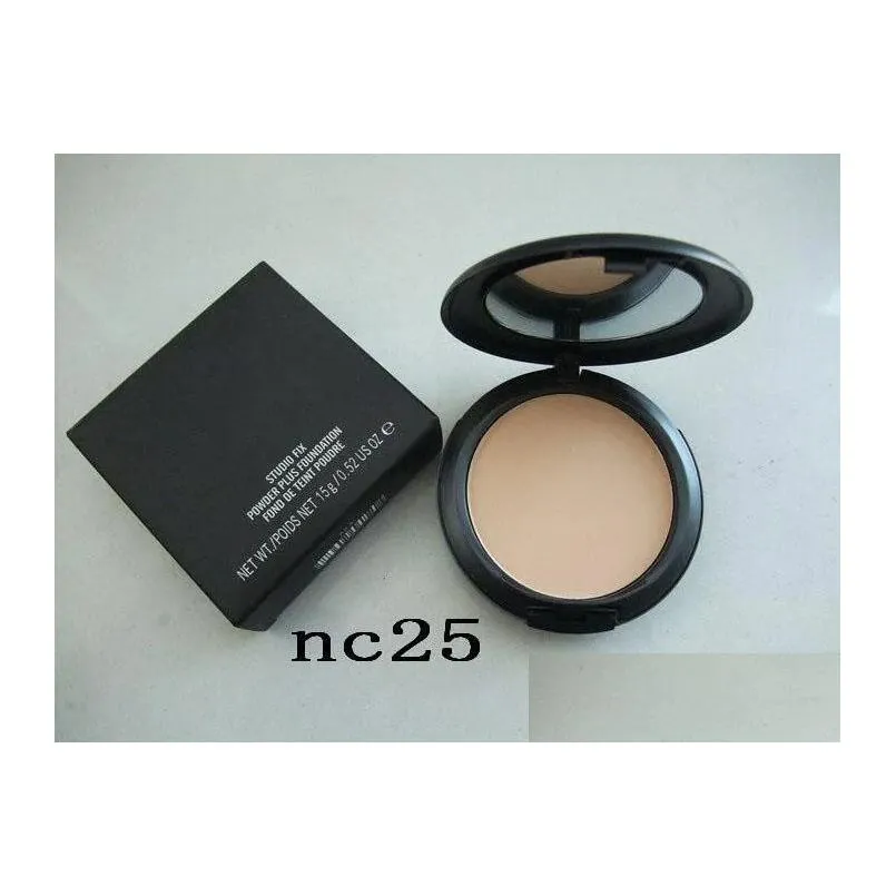 Makeup NC NW Colors Pressed Face Powder with Puff 15g Womens Beauty Brand Cosmetics Powders Foundation