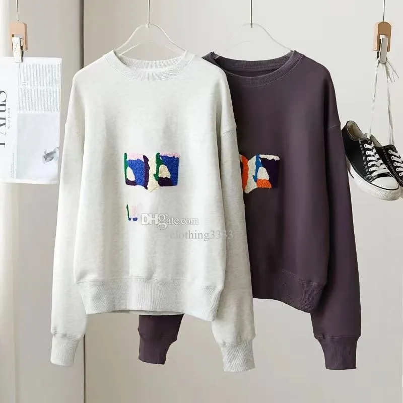 French designer clothing IM 23ss autumn new casual fashion letter embroidery all match loose jumper jumper women long sleeved hoodie