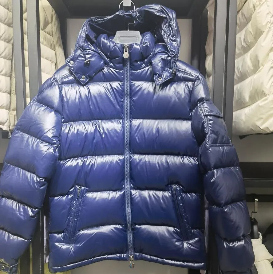 Men Down Monclai Jacket Nylon Parkas Designer Coat Zipper Pockets Snap-off Detachable Hood