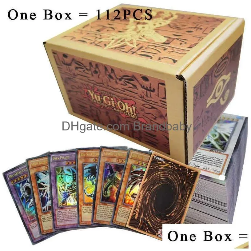Card Games 40-216Pcs/Set Yuh Rare Flash Cards Yu Gi Oh Game Paper Kids Toys Girl Boy Collection Christmas Gift For Family Drop Delive Dhctk