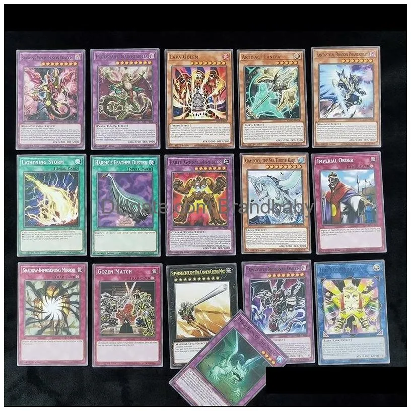 Card Games Master Duel Yu Gi Oh Board Game 55 Pcs/Set Yuh Cards Eldlich Eldland Deck English Version Playing With Tin Box 220713 Drop Dhtsy