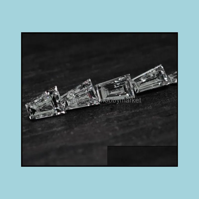 0.3Ct0.6Ct2x3x5MM3x5x6MM Trapezoid Cut D/F Color VVS Clarity Perfect 3EX Cut Synthetic Lab Diamond Moissanite Stone Loose Diamond