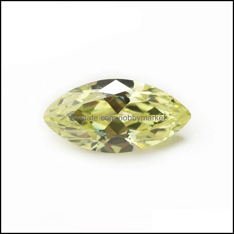 wholesale 30 PCS/ bag loose 6x12 mm mix color Faceted Marquise Cut Shape 5A Cubic zirconia gemstone beads for jewelry diy