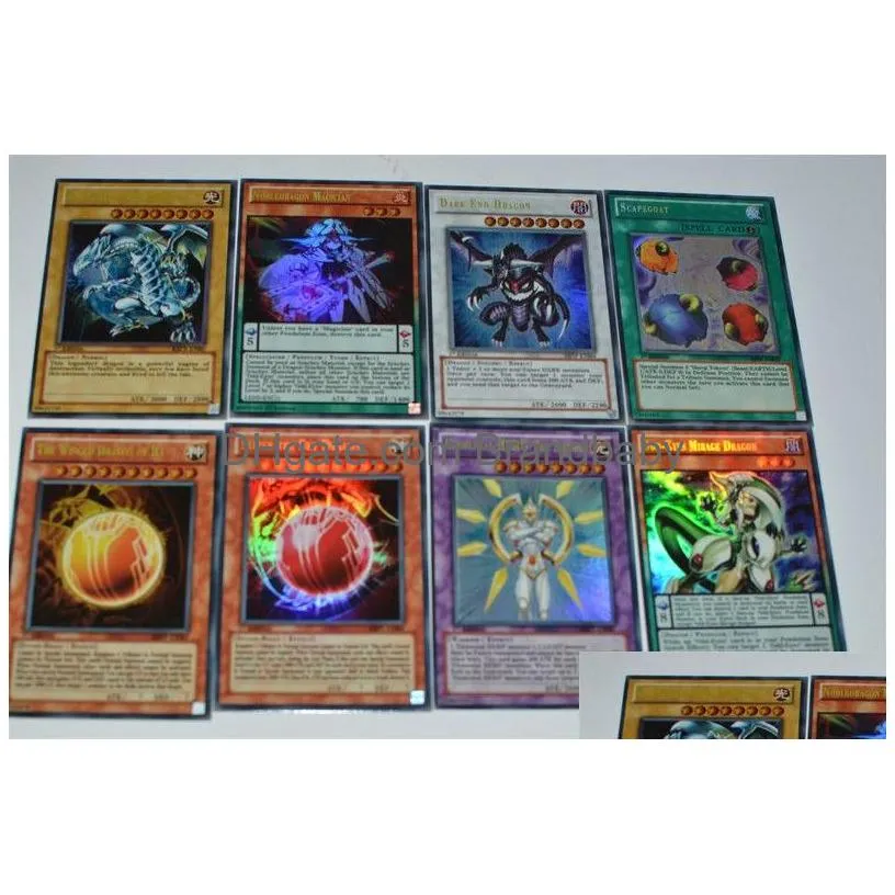 Card Games Yuh 100 Piece Set Box Holographic Yu Gi Oh Game Collection Children Boy Childrens Toys 220921 Drop Delivery Dh21J