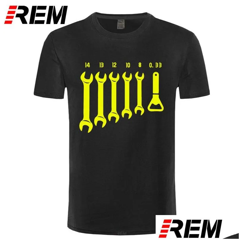 Men`S T-Shirts Rem Screw Wrench Opener Mechanic Men Car Fix Engineer Cotton Tee Short Sleeve Funny T Shirts Top Mens Clothes 220312 Dr Dh5Ls