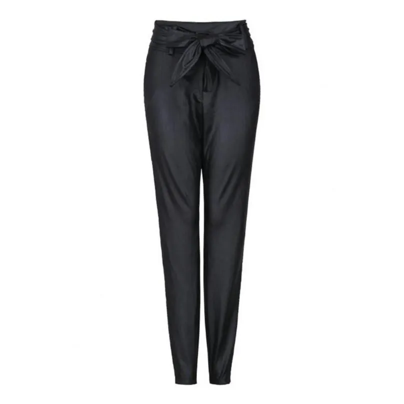 Women`S Pants & Capris Wear Resistant Attractive Women Pu Leather Windproof Solid Skinny Trousers For Drop Delivery Apparel Clothing Dhrdj