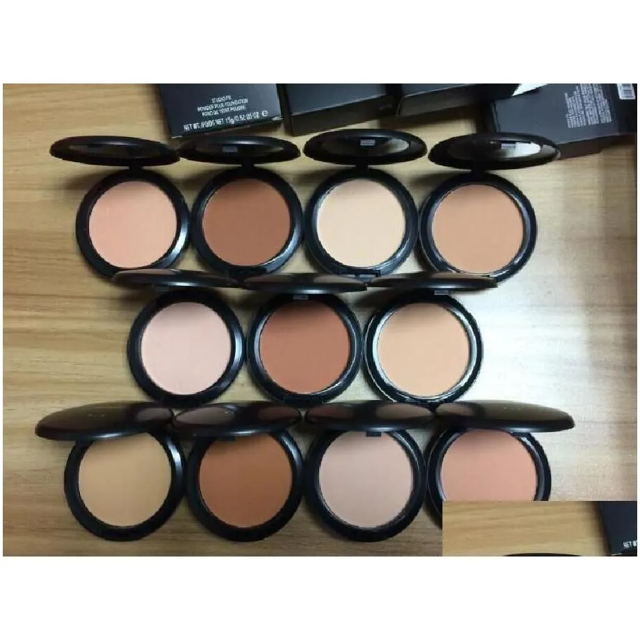 Makeup NC NW Colors Pressed Face Powder with Puff 15g Womens Beauty Brand Cosmetics Powders Foundation