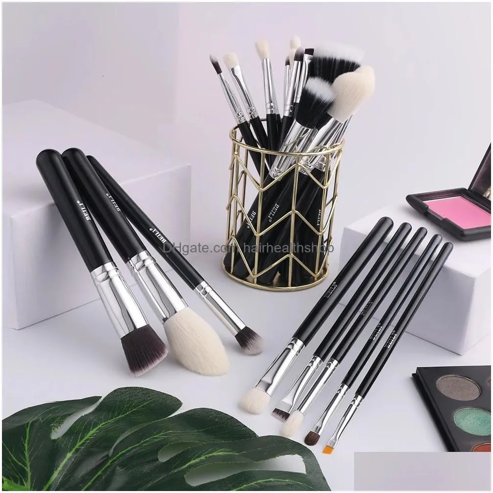 BEILI Professional 22-25pcs Makeup Brushes Set Natural Goat hair Powder Foundation Eyeshadow Make Up Tool pinceaux de maquillage