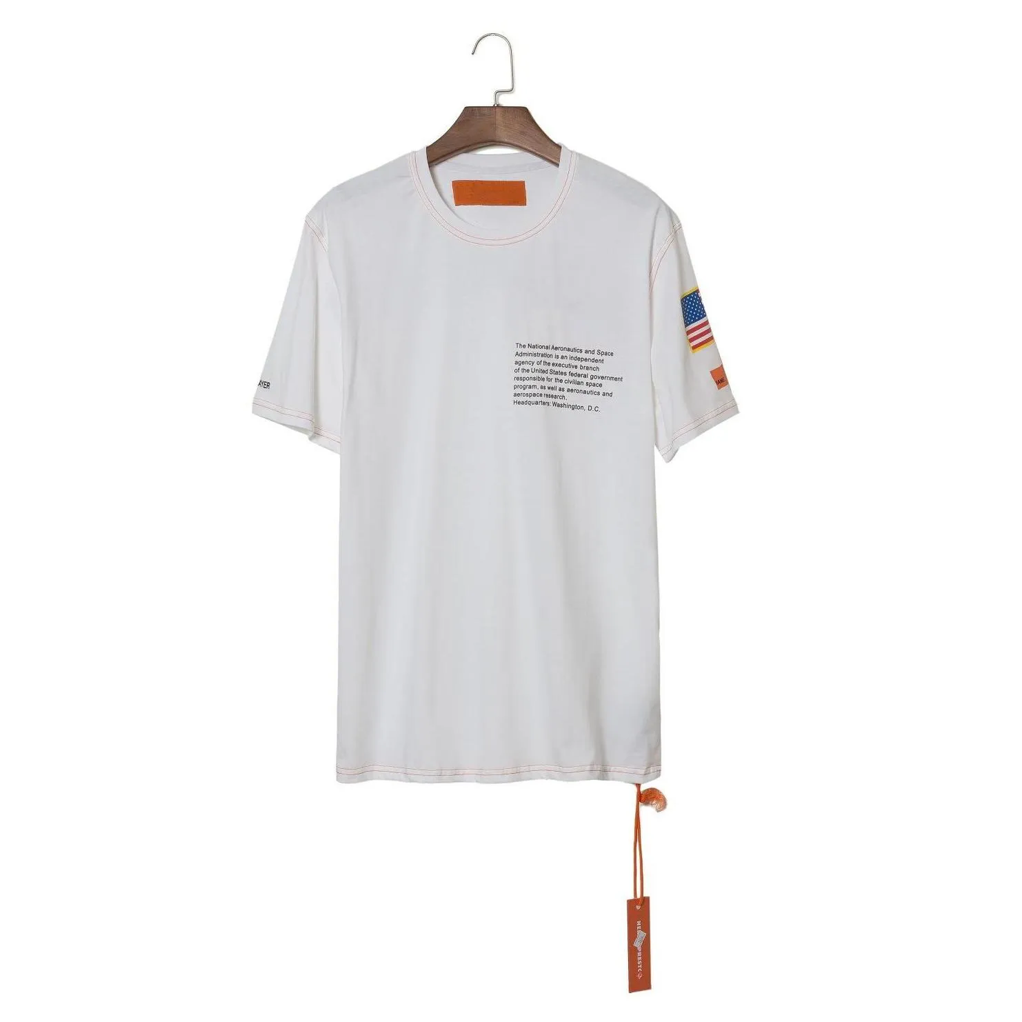 Mens T Shirt Designer Tee Men Summer Short Sleeve T-Shirts Emboridered Crewneck Casual Tops 2 Colors