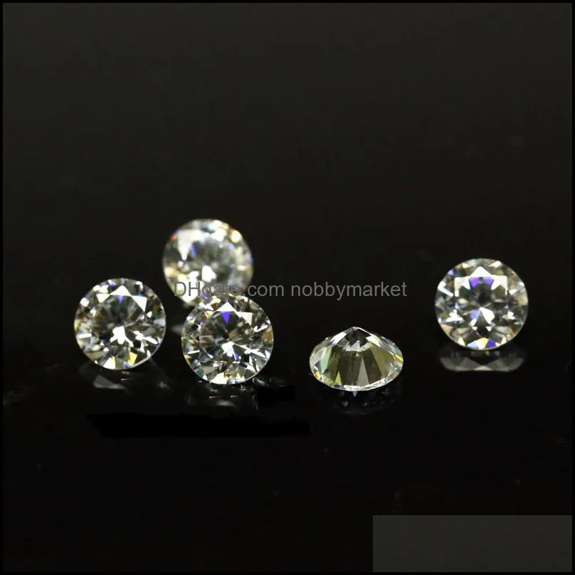 Cheap Price Small Size 0.7mm-1.6mm 3A Quality Simulated Diamond White Round Shape Cubic Zirconia Loose CZ Stones For Jewelry Making