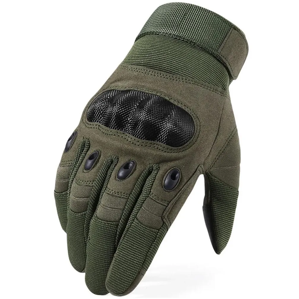 Five Fingers Gloves New Brand Tactical Army Paintball Airsoft Shooting Police Hard Knuckle Combat Fl Finger Driving Men Cj191225522176 Dhdks