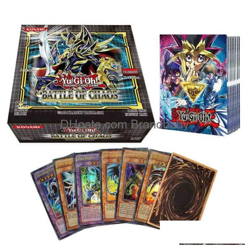 Card Games New Japanese Yuh Collection Rare Cards Box Yu Gi Oh Sky Dragon Game Hobby Collectibles Holder For Child Gift Toys Drop Deli Dhy4Z
