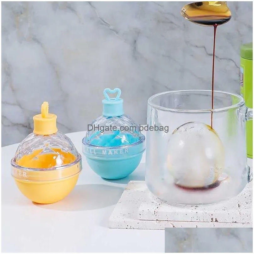  round ball ice cube mold ice cream ice ball maker plastic ice mould diy whiskey coffee drink bar tool kitchen gadget accessories