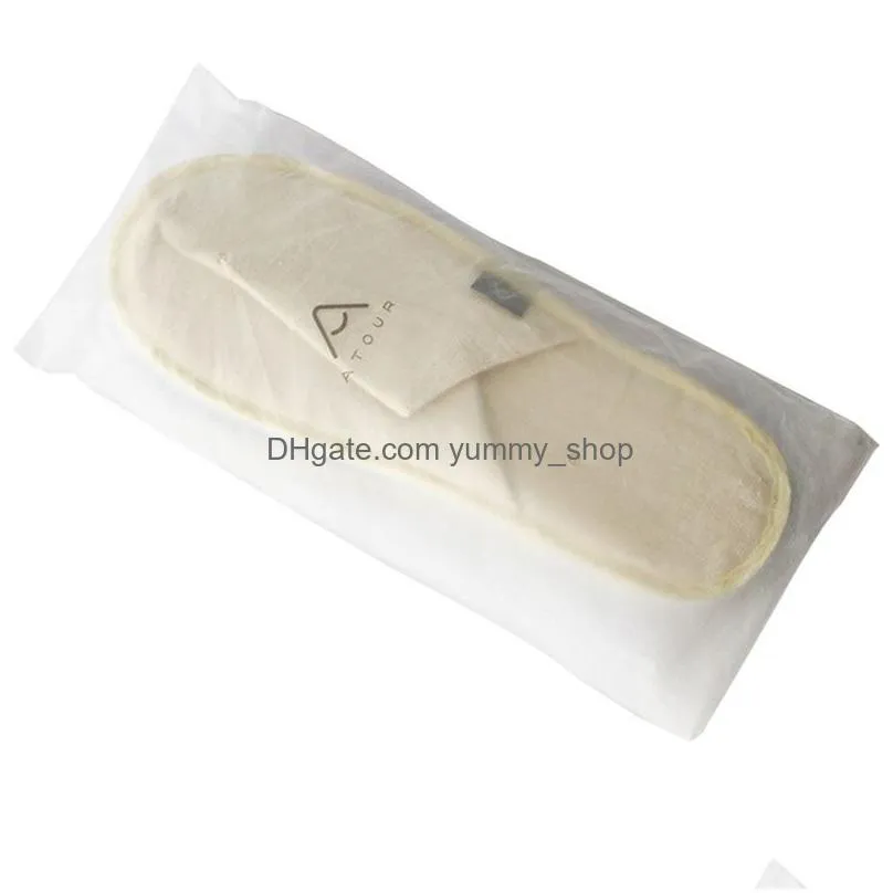 disposable slippers el travel slipper sanitary party home guest use men women unisex closed toe shoes salon homestay zxf36