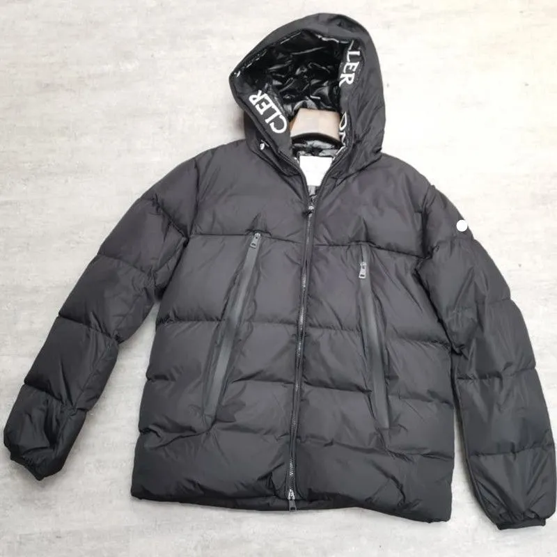 Men Down Monclai Jacket Nylon Parkas Designer Coat Zipper Pockets Snap-off Detachable Hood