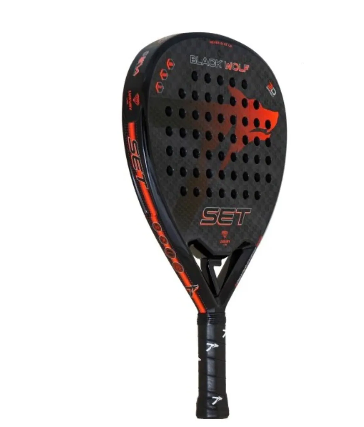 Tennis Rackets Black Wolf Set Racket pala padel racket 12k Carbon fiberhigh racket original racket with bag 230923